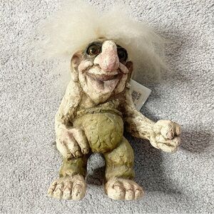 Nyform Old Man Troll Missing Walking Stick #120 Discontinued Purchased In Disney